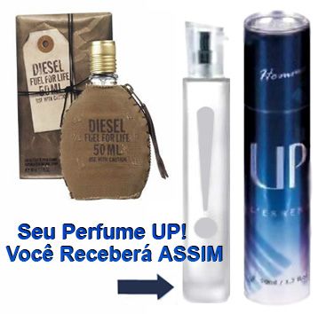 Perfume Masculino UP! 37 Diesel Fuel For Life(Tubete 50ml)